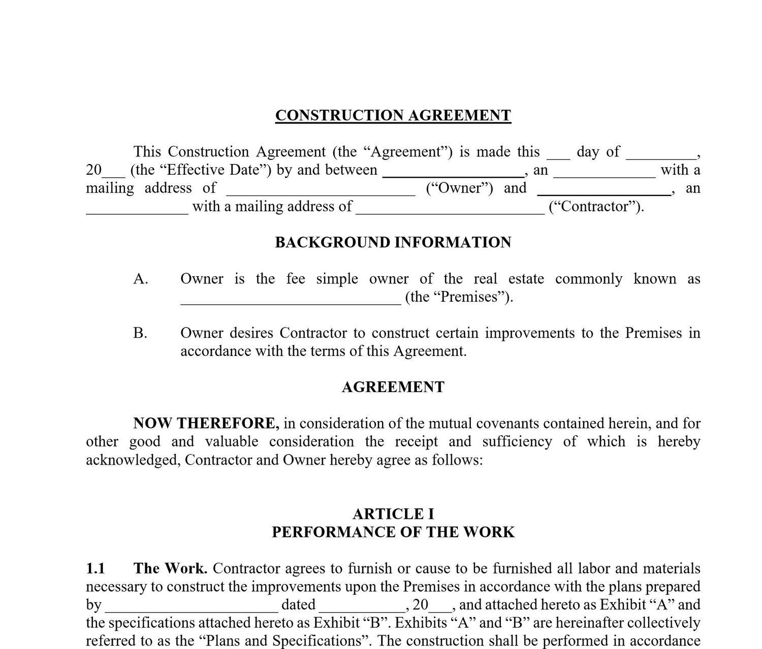 Free Contractor Contract Template from cdn.approveme.com