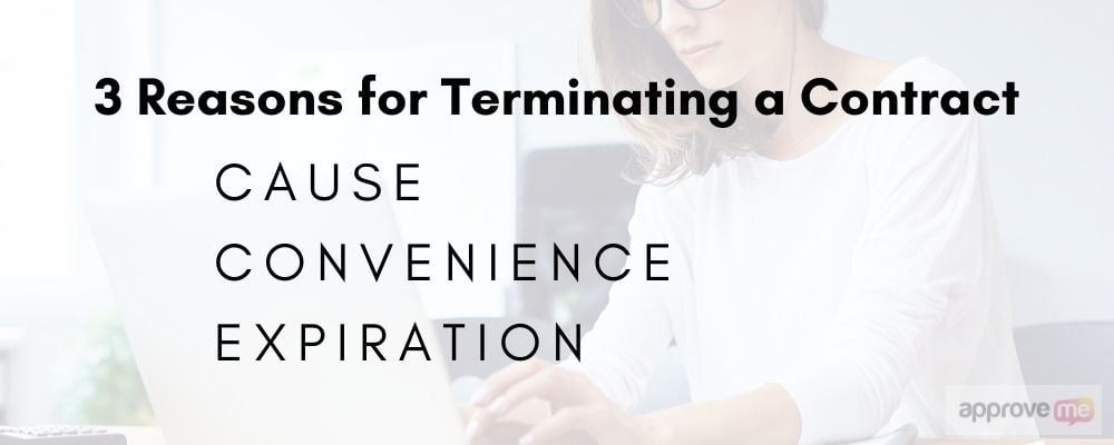 terminate an agreement